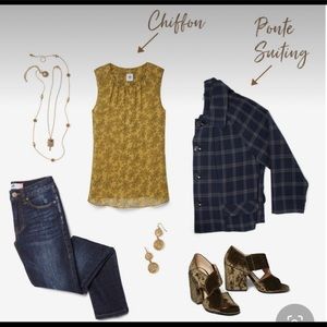 CAbi Sleeveless Paisley Blouse #3617